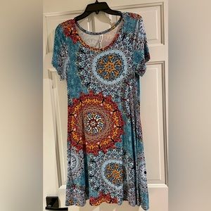 Korsis Women’s Summer Casual T-Shirt Dress, Medium